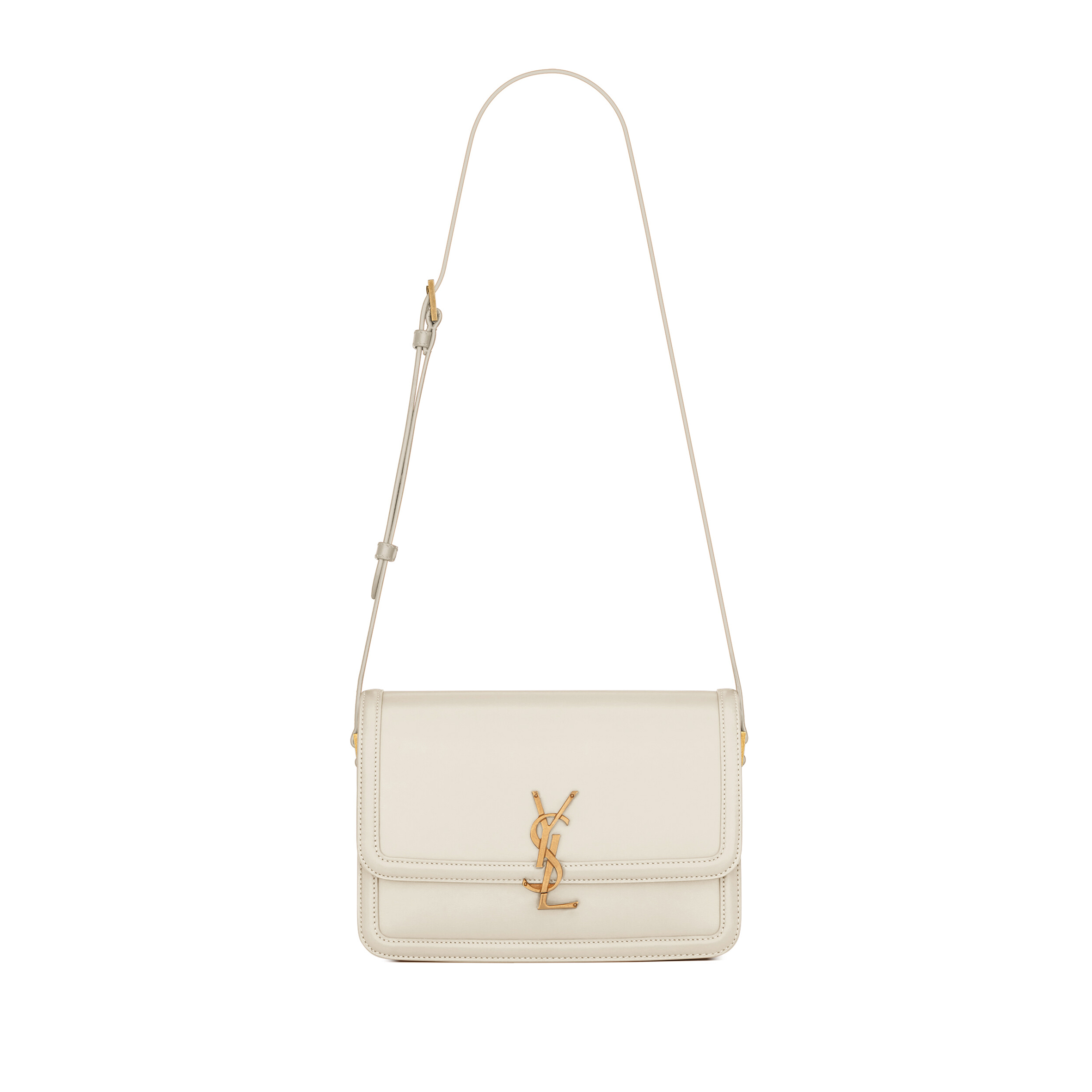 YSL SOLFERINO MEDIUM SATCHEL IN BOX SAINT LAURENT 6343050SX0W9207 (23*16*6cm)